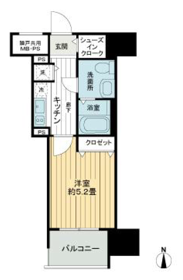 グローベル新大久保マスターズゲート　間取